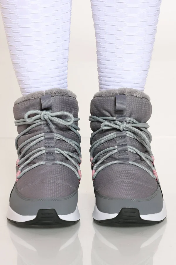 Puma Adela Puretex Women's Winter Boots - 10 - Steel Gray/Puma White