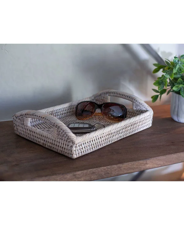 Artifacts Trading Company Rectangular Vanity Tray - Off-White