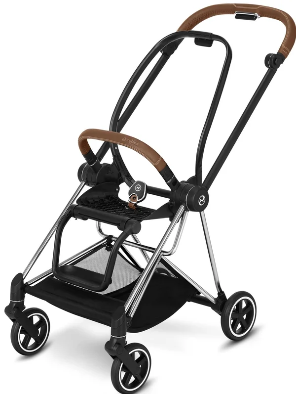 Cybex Mios 2 Frame Incl. Seat Hardpart, Chrome/Brown