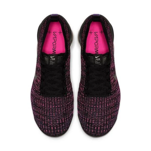 Nike Air VaporMax Flyknit 3 Black - Racer Blue & Fuchsia