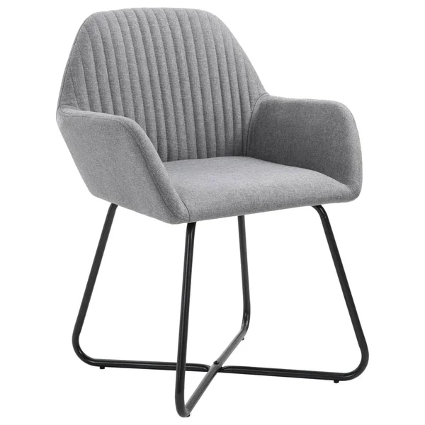 vidaXL Dining Chairs 6 Pcs Dark Gray Fabric - 277097
