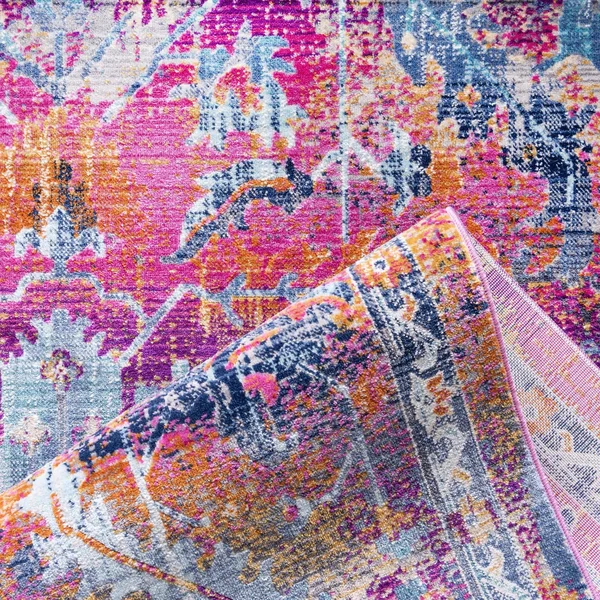 Budapest 4x6 Fuchsia Abstract, Bohemian, Floral, Geometric Area Rug