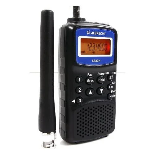 Albrecht AE-33H Compact 180 Channel VHF/UHF AM/FM/WFM Mode Handheld Scanner