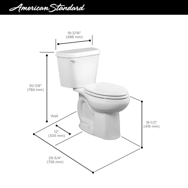 American Standard Colony 221AA.004.222 Elongated Toilet - Linen