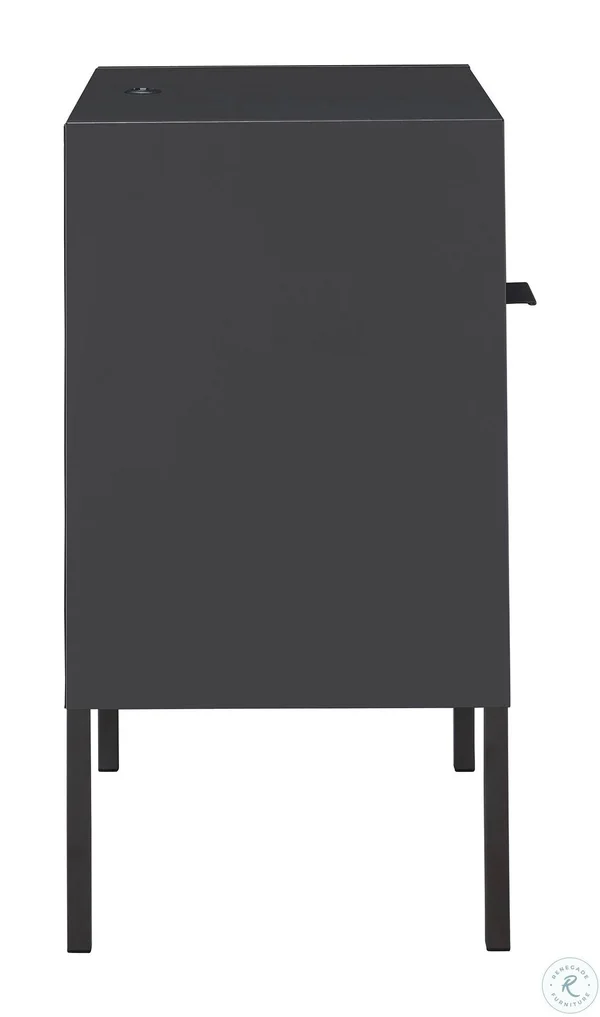 Picket House Furnishings Gemma Nightstand with USB Port - Gray