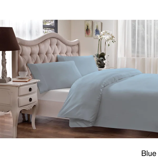 Brielle Percale Modal from Beech Duvet Cover Set - King, Purple