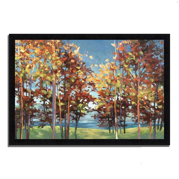 Tangletown Fine Art 41x22 x 60x22 Kaleidoscope by Julia Purinton Framed Painting Print