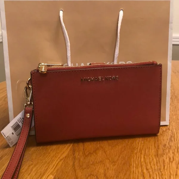Michael Kors Jet Set Travel Double Zip Wristlet Wallet Various