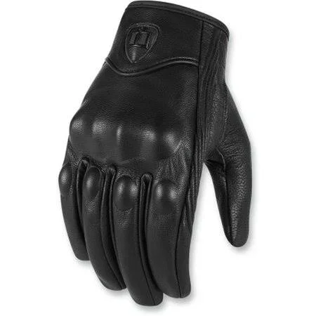 Icon Pursuit CE Mens Leather Gloves Black, Men's, Size: XL