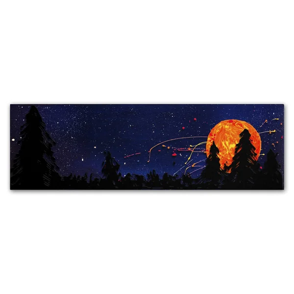Trademark Global Roderick Stevens 'Washington Moonrise' Canvas Art