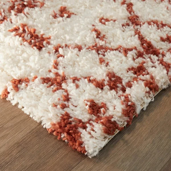 BALTA Dominic Grey/Cream 8 ft. x 10 ft. Moroccan Shag Area Rug