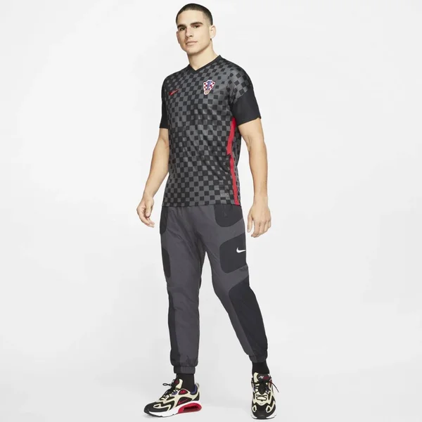 Nike Croatia 2020 Stadium Away Men's Soccer Jersey in Black, Size: Xs, CD0694-060
