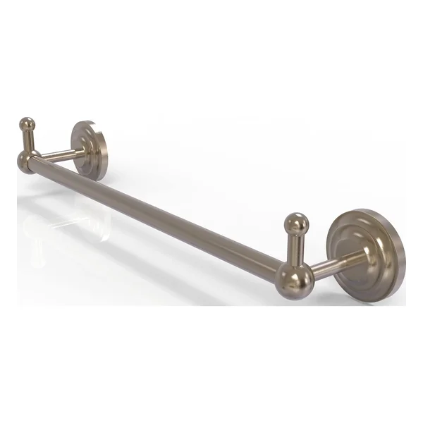 Allied Brass Prestige Que New Collection 18 inch Towel Bar with Integrated Hooks - Antique Pewter