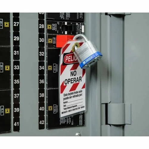 Brady 51281, Green Steel Padlock with 0.75x22 Shackle