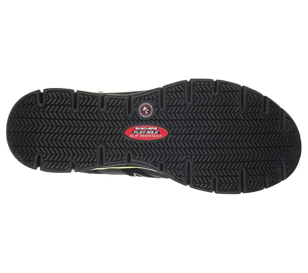 Skechers Work Synergy - Ekron Alloy Toe, Men's Black/Lime
