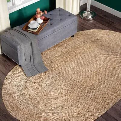 Charlton Home Chatham Light Tan Area Rug - Rug Size: Oval 8& x 10&