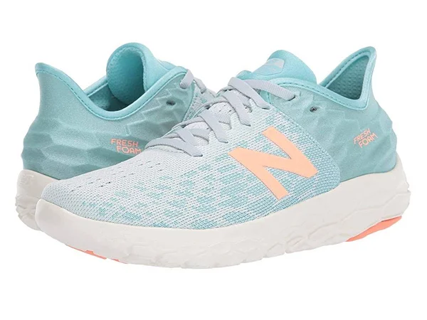 New Balance Women's Fresh Foam Beacon V2 Running Shoe - Size: 9, Camden Fog/Newport Blue