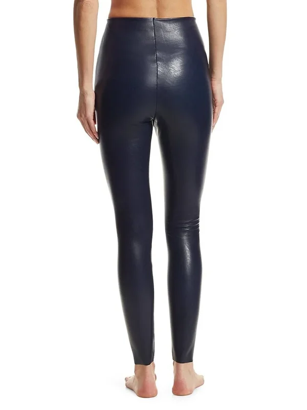Commando Perfect Control Faux Leather Leggings - Womens - White - S