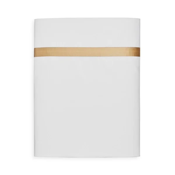 Matouk Lowell Flat Sheet - Full/Queen - Chocolate