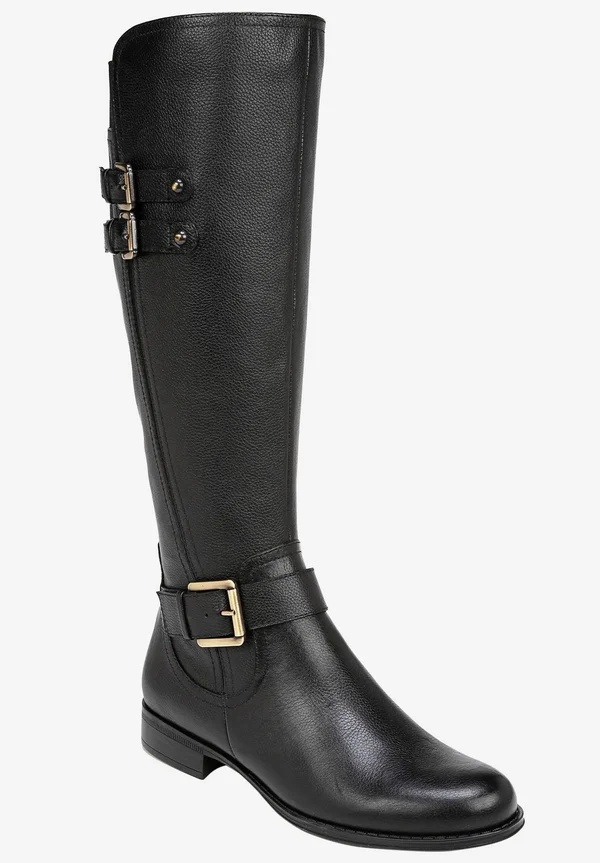 Naturalizer Women's Jessie Wide Calf Boots - Black in Size 7.5