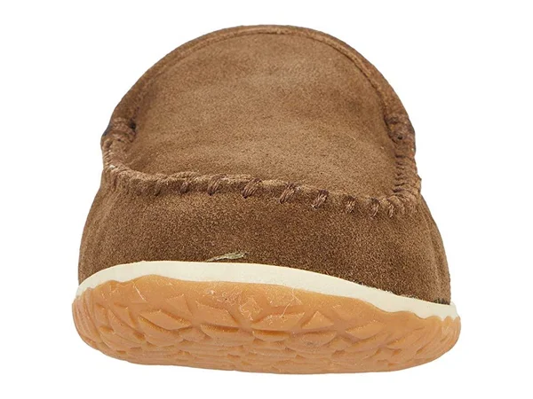 Men's Moccasin Slippers Tilden by Minnetonka 9, Autumn Brown