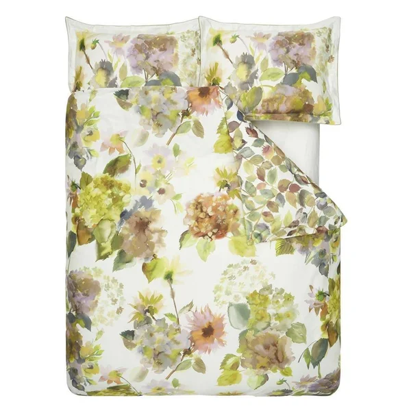 Palace Flower Birch Queen Duvet Cover by Designers Guild