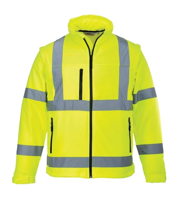 Portwest Two Tone Hi Vis Softshell Jacket (3L) S429 - Yellow, 2XL