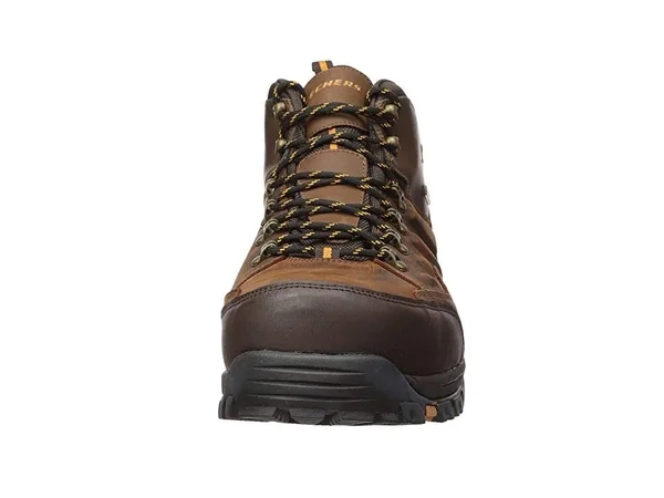 Skechers Men's Relaxed Fit Relment Traven Hiking Boot, Brown