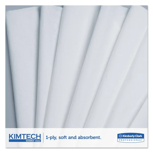 Kimtech Precision Wipers, Pop-Up Box, 1-Ply, 4 2/5 x 8 2/5, White, 280/BX, 60