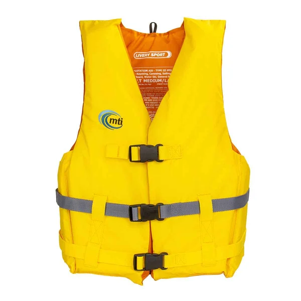 MTI Livery Sport Life Jacket - Yellow/Gray - X-Small/Small (MV701D-XS/S-222)