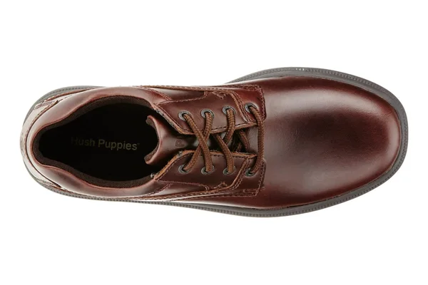 Hush Puppies Men's Glen Leather Shoes - Brown, 11.5