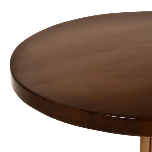 Carolina Chair Alice Adjustable Crank Side Table - 18x22 Diameter - 18x22 Diameter Elm - Gold Wood Finish Accent Tables, Dining