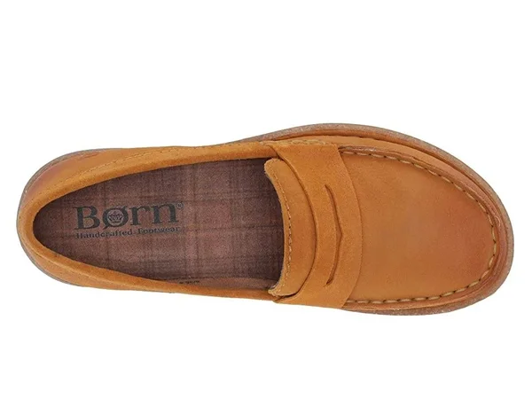 Born Tok Women's Flat Shoes Yellow Distressed : 9 M (B)