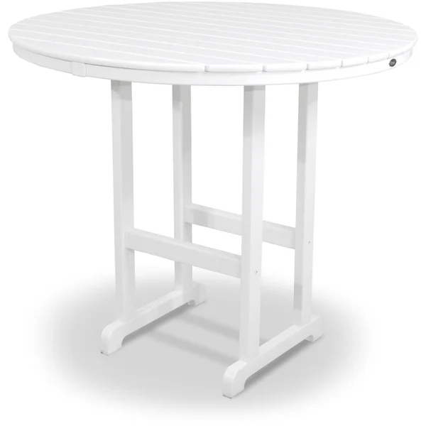 Trex Furniture Monterey Bay Round 48x22 Dining Table - Classic White