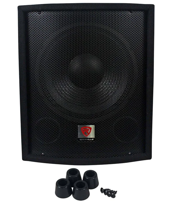 Rockville SBG1128 12x22 600 Watt Passive Pro DJ Subwoofer - MDF Cabinet/Pole Mount