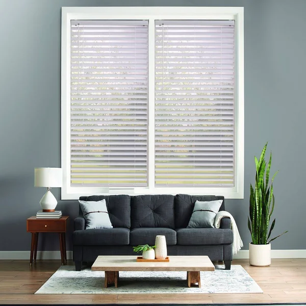 Sonoma Goods for Life Cordless Venetian Vinyl Blinds - White, 38x64