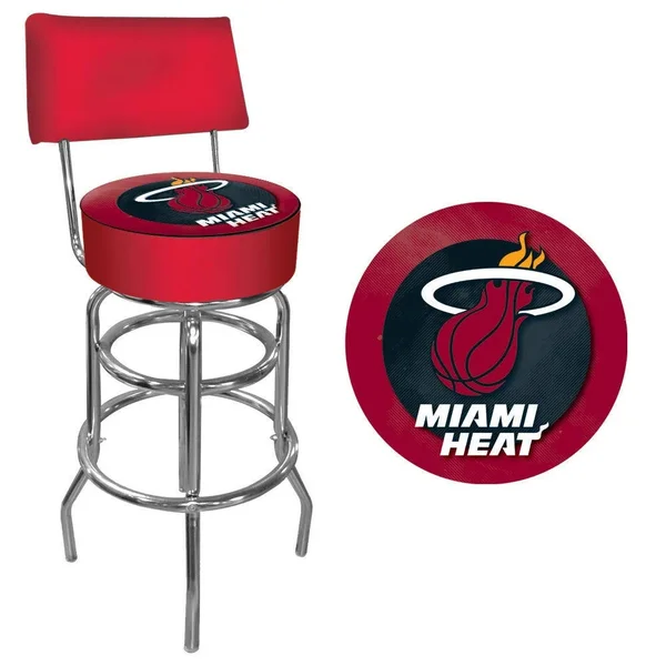 Trademark New York Knicks NBA Padded Swivel Bar Stool with Back