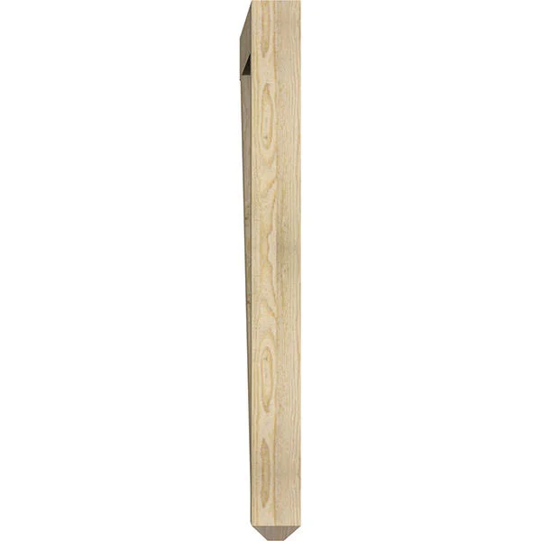 Ekena Millwork BKT04X44X44MRC04RDF 4x22W x 44x22D x 44x22H Merced Craftsman Rough Sawn BRACKET - Douglas Fir