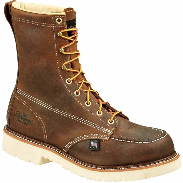 Thorogood 8x22 American Heritage Moc Toe Steel Toe Boots - Men's Brown