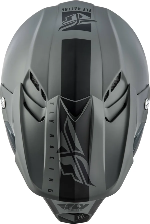 Fly Racing 2019 F2 Carbon MIPS Shield Helmet - Matte Black/Grey - Small