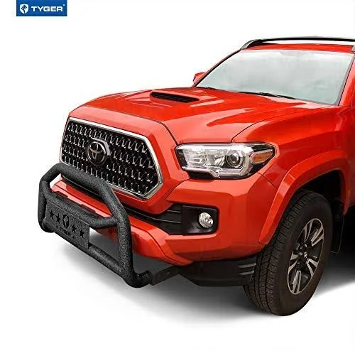 Tyger Auto TG-GD6T60028 Front Bumper Guard Fits 2005-2019 Toyota Tacoma, Textured Black, Light Mount, Bull Bar
