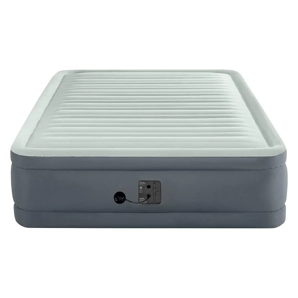 Intex Premaire I Fiber-Tech Elevated Airbed Mattress with Built-in Pump, Queen