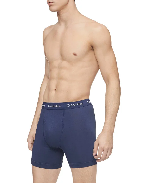 Men's Calvin Klein 3-Pack Stretch Boxer Briefs - Size: XL, Red Overfl