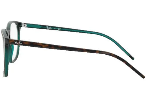 Ray Ban RX5387 Eyeglasses - 5974 Top Brown Oh Havana Green Tras