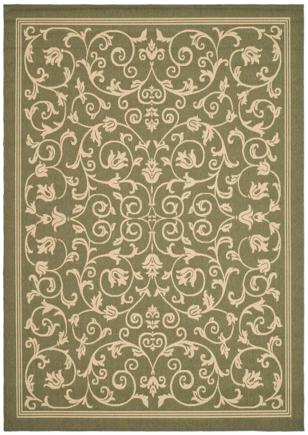 Safavieh Courtyard CY2098-1E06 5&3x22 x 7&7x22 Olive - Natural Area Rug