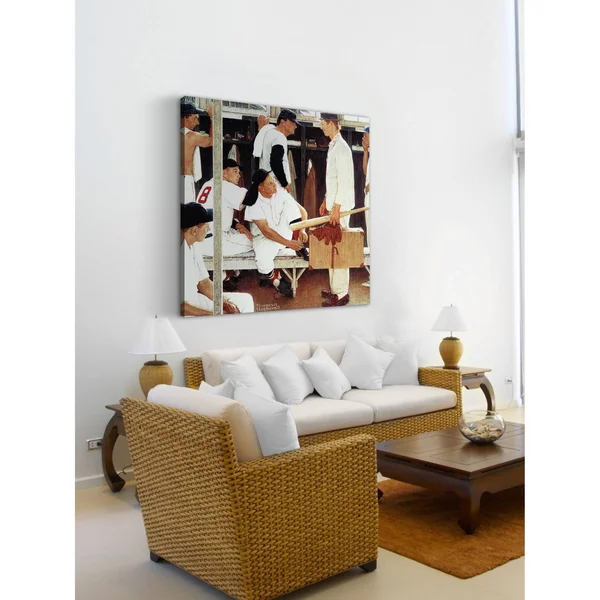 Marmont Hill The Rookie by Norman Rockwell Painting Print on Canvas