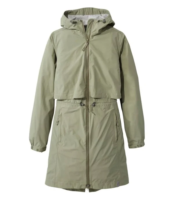 Women's Petite Meridian Rain Coat Green Extra Small, L.L.Bean