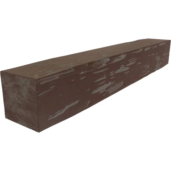 Ekena Millwork MANUPC08X12X60AE 8x22H x 12x22D x 60x22W Pecky Cypress Faux Wood Fireplace Mantel - Aged Pecan