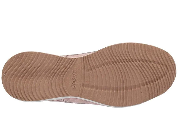 Skechers Women's Bobs Sport Squad Pocket Ace Sneaker, Blush Pink