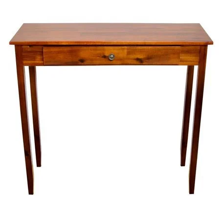 32 in. Mahogany Standard Rectangle Wood Console Table with Drawers